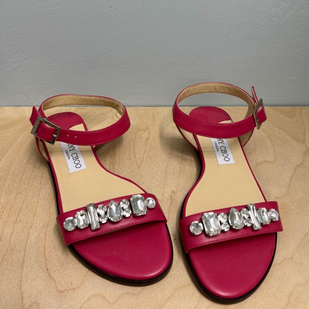 Nib Jimmy Choo Jeweled Sandals - Size 36